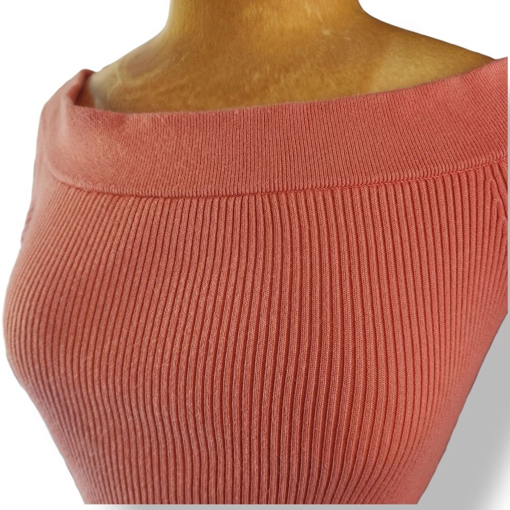 Anthropology Minuet Off- Shoulder Ribbed Top M - Picture 4 of 7